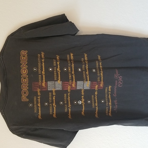 Vintage Foreigner Band 1996 Concert T-Shirt - Picture 6 of 10